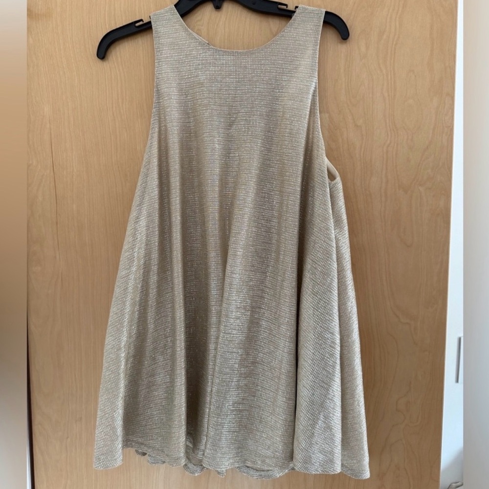 Audrey Gold Shimmer Dress